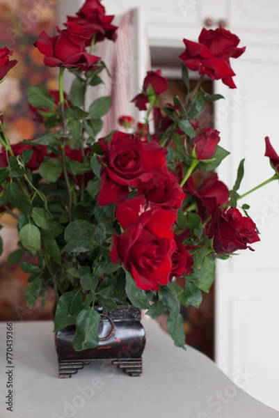 Obraz beautiful flowers in a vase 