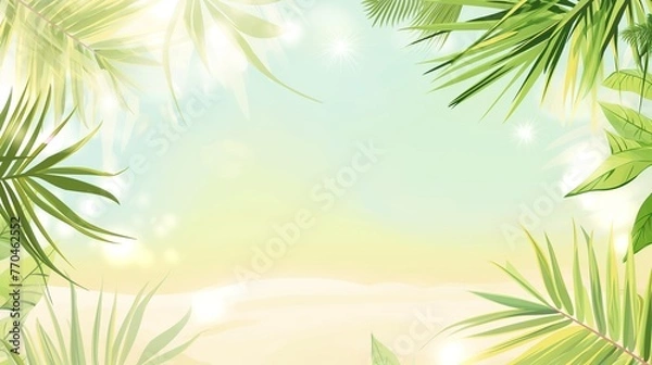 Fototapeta summer backdrop frame
