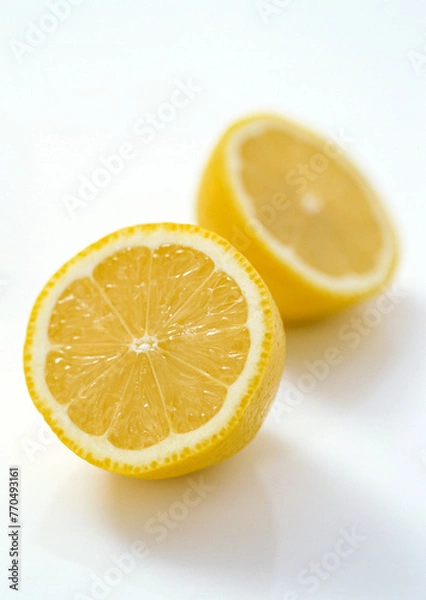 Fototapeta Sliced fresh lemon