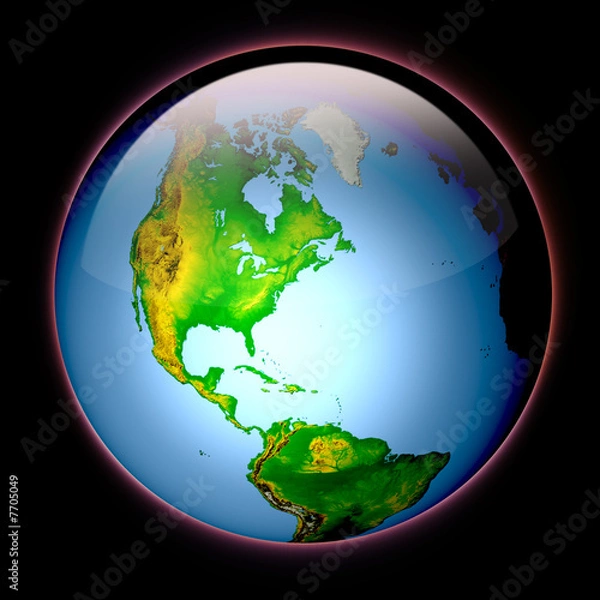 Obraz Glasses button Earth