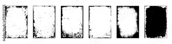 Obraz Grunge Urban Background. Overlay covers with old and vintage effect. Overlay frame texture grainy.  Vector illustration of rough, dirty, grainy design. 