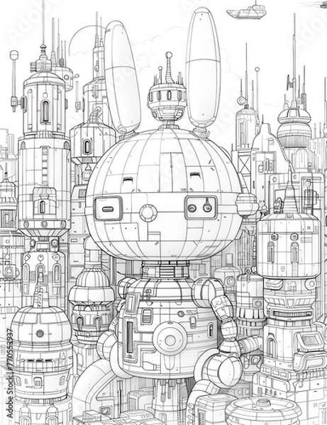 Fototapeta coloring page