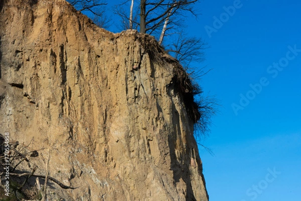 Obraz sand rocktrunk with sky cliff