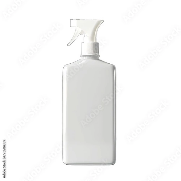 Fototapeta Spray bottle mockup. 3d illustration isolated on white background