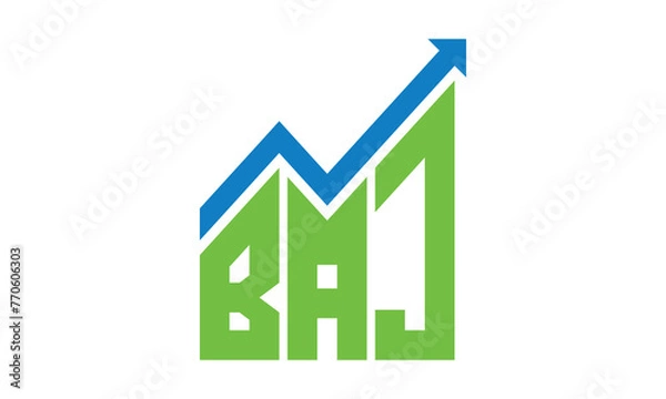 Fototapeta BAJ financial logo design vector template.