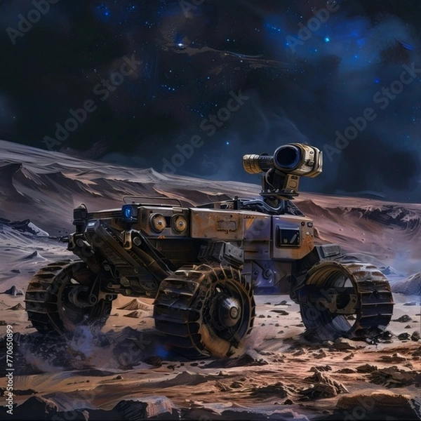 Obraz quad bike in mars