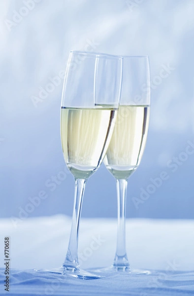 Obraz champagne in the snow