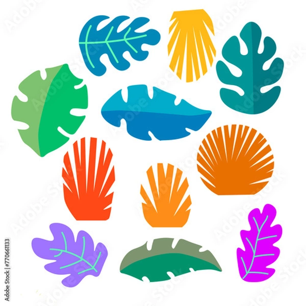 Fototapeta illutration vector graphic leaf vector for template, design, element, icon, etc