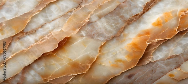 Obraz Onyx Marble Texture Background, High Resolution Light Onyx Marble Texture. Generative AI.