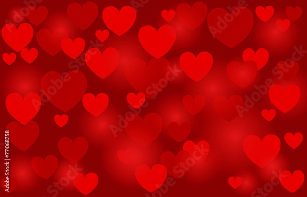 Obraz heart, vector background