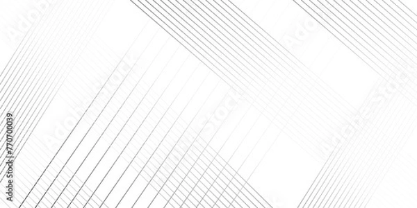 Fototapeta Modern abstract background wave lines elegant white striped diagonal lines. monochrome striped texture. vector illustration of the pattern of the gray lines. architecture geometric background. 