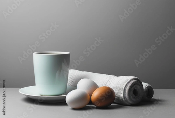 Obraz - simple breakfast in the countryside