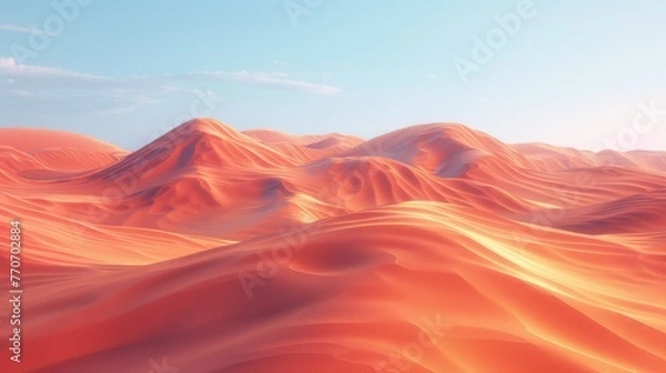 Fototapeta Computer Generated Desert Landscape, outdoor