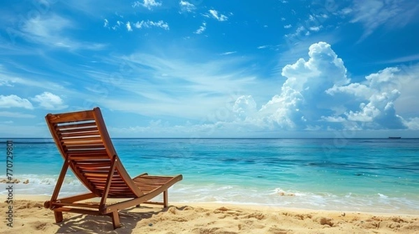 Fototapeta Soothe your soul with the gentle sound of waves and the calming sight of the endless horizon.