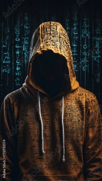 Obraz Hacker in a hood