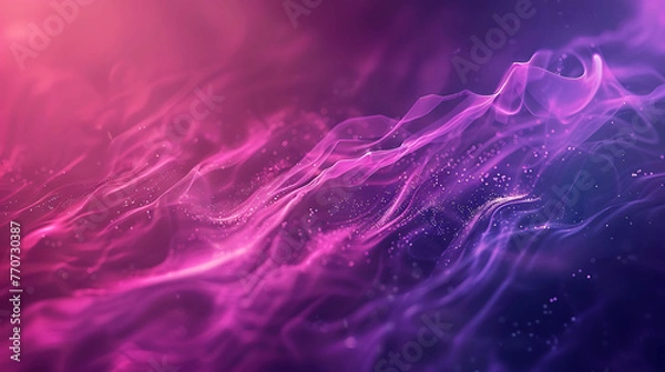 Fototapeta This is an abstract background of glowing pink and purple particles.