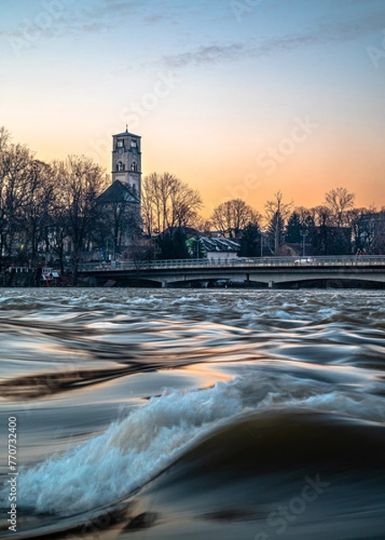 Obraz sunset in the city