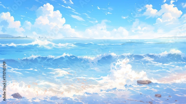 Obraz 夏の海の風景画像