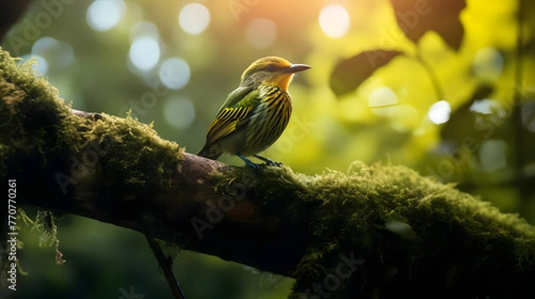 Obraz Harmonious Bird in Forest Canopy