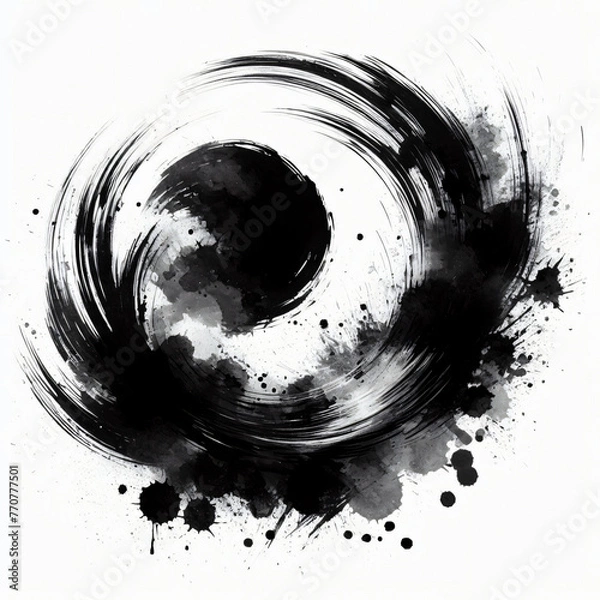 Obraz Black splashes