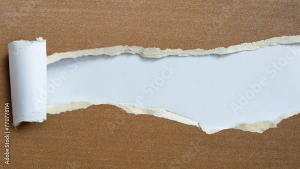 Obraz torn paper with space