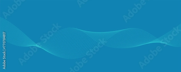 Obraz abstract blue background with waves