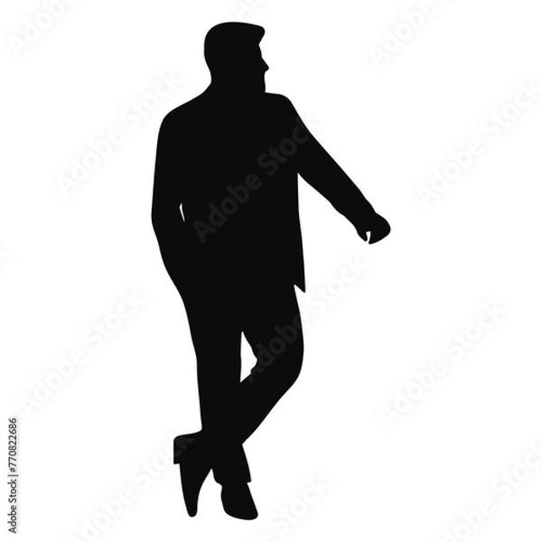 Obraz Business Man Silhouette