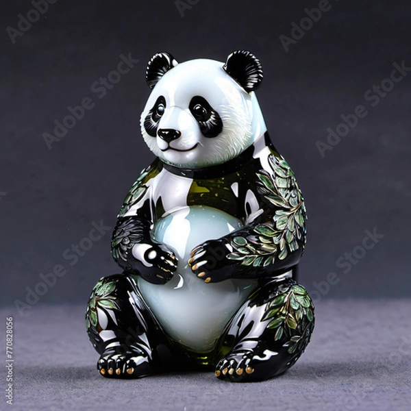Obraz Szklana figurka pandy