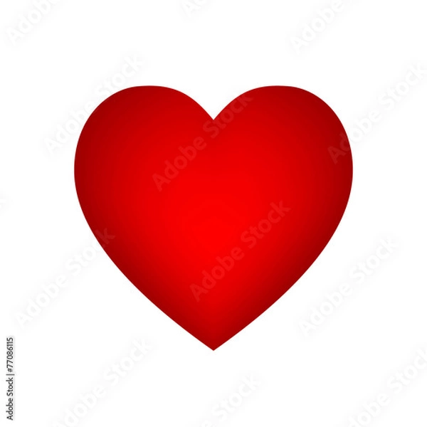 Obraz Wektor czerwone serce