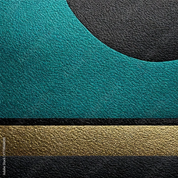 Fototapeta Textured background, popular colors: blue, gold, black.