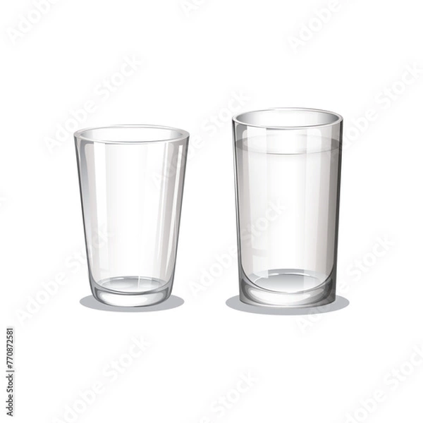 Obraz 2 transparent glasses vector logo icon