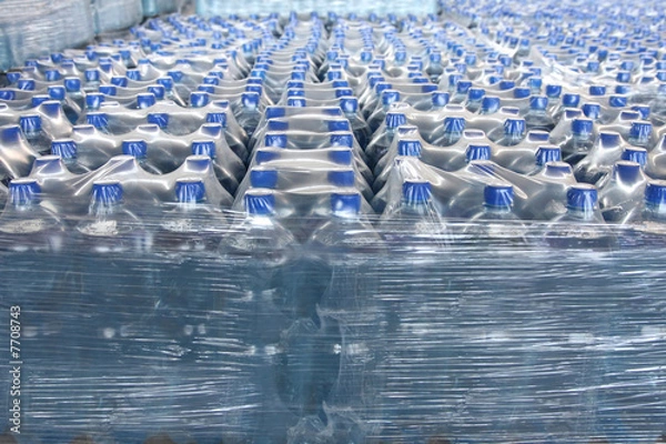Fototapeta stack bottled water