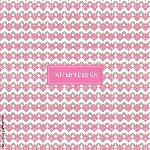Obraz Pink vector seamless pattern