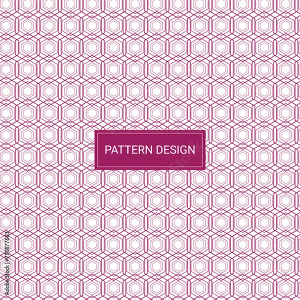 Obraz Abstract simple geometric vector seamless pattern.