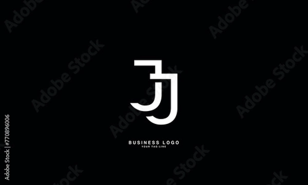 Fototapeta J, JJ, Abstract Letters Logo Monogram
