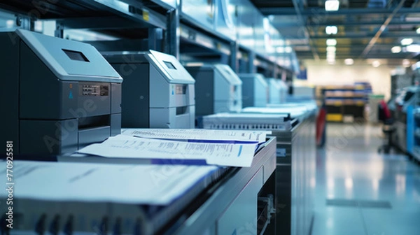 Fototapeta printing press in a factory