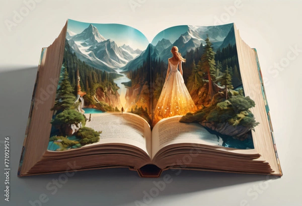 Obraz Baśniowy świat z książki