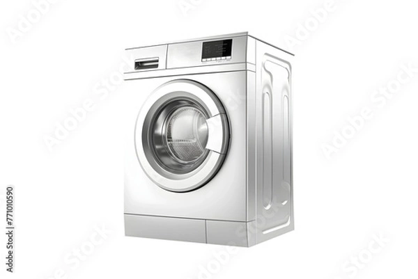 Obraz Washing-Machine isolated on transparent background, PNG Cutout