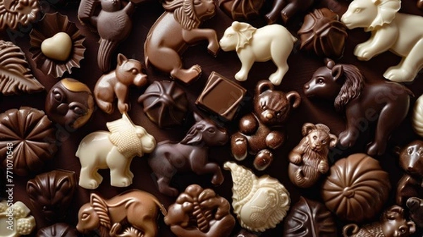 Obraz animal shaped chocolates