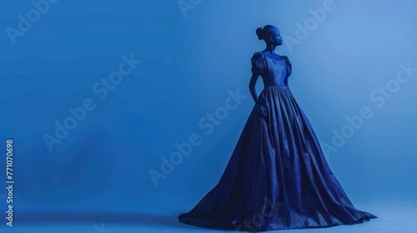Obraz elegant blue dress