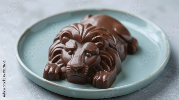Obraz chocolate lion head