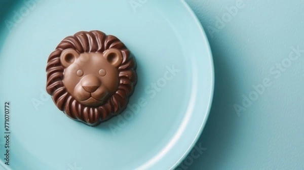 Obraz chocolate lion head