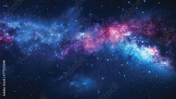 Fototapeta Nebula and galaxies in space. Abstract cosmos galaxy background