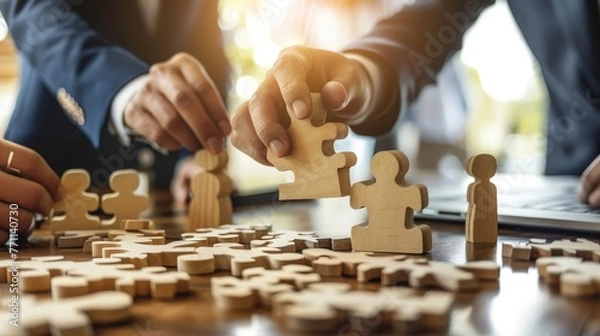 Obraz Succession Planning Detailed photographs of businesses implementing succession plans to ensure smooth leadership transitions and continuity in manage  AI generated illustration