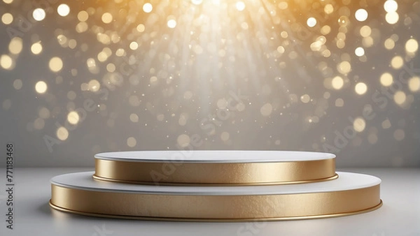 Obraz 3d luxury podium background product display