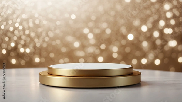 Obraz 3d luxury podium background product display