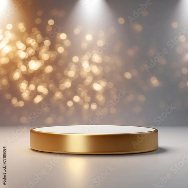 Obraz 3d luxury podium background product display