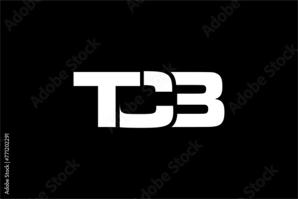 Obraz TCB creative letter logo design vector icon illustration