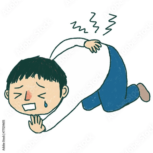 Obraz 腰が痛い男性