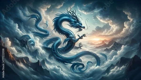 Fototapeta 한국의 청룡의 모습